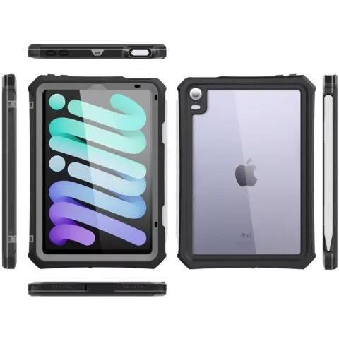 Coque &eacute;tanche Shellbox 2M Coque sous-marine pour iPad mini 6 - noire