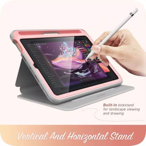 Housse Supcase Cosmo Case compatible avec iPad mini 6 (2021) et &agrave; l&#039;iPad mini 7 (2024) - marbre