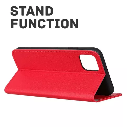 &Eacute;tui portefeuille Just in Case compatible avec iPhone 12 Pro Max - rouge