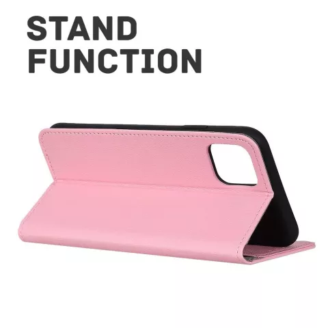 &Eacute;tui portefeuille Just in Case compatible avec iPhone 12 Pro Max - rose