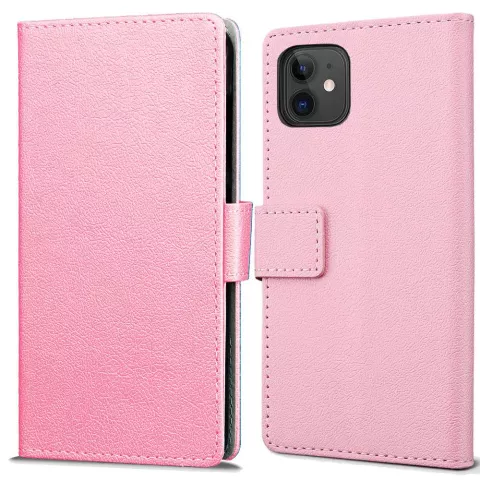 &Eacute;tui portefeuille Just in Case pour iPhone 12 mini - rose
