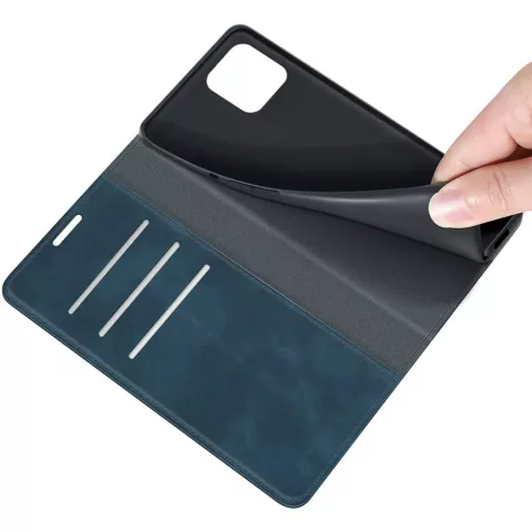 Just in Case Wallet Case Coque magn&eacute;tique pour iPhone 12 Pro Max - bleu