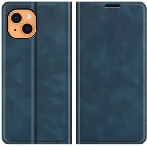 Just in Case Wallet Case &Eacute;tui magn&eacute;tique compatible avec iPhone 13 - bleu