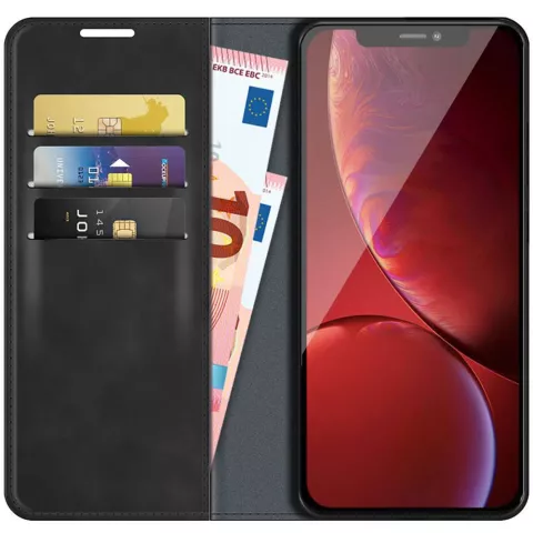 Just in Case Wallet Case &Eacute;tui magn&eacute;tique compatible avec iPhone 13 Pro - noir