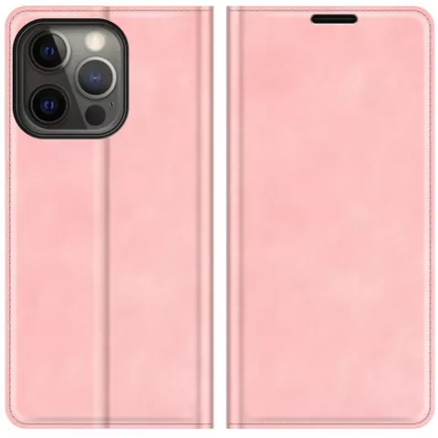 Just in Case Wallet Case &Eacute;tui magn&eacute;tique compatible avec iPhone 13 Pro Max - rose