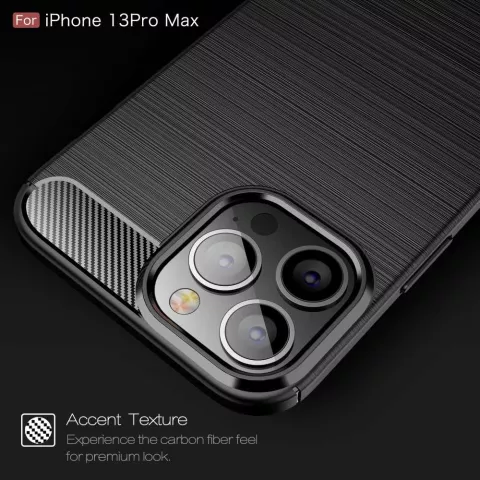 Coque en TPU robuste Just in Case pour iPhone 13 Pro Max - noire