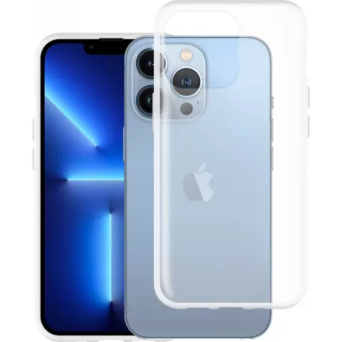 Just in Case Coque en TPU souple compatible avec iPhone 13 Pro - transparente