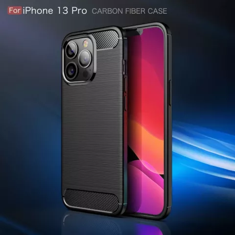 Just in Case Coque en TPU robuste compatible avec iPhone 13 Pro - noir