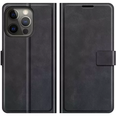 Just in Case TPU Wallet Case &Eacute;tui magn&eacute;tique compatible avec iPhone 13 Pro - noir