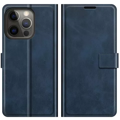 Just in Case TPU Wallet Case &Eacute;tui magn&eacute;tique compatible avec iPhone 13 Pro - bleu