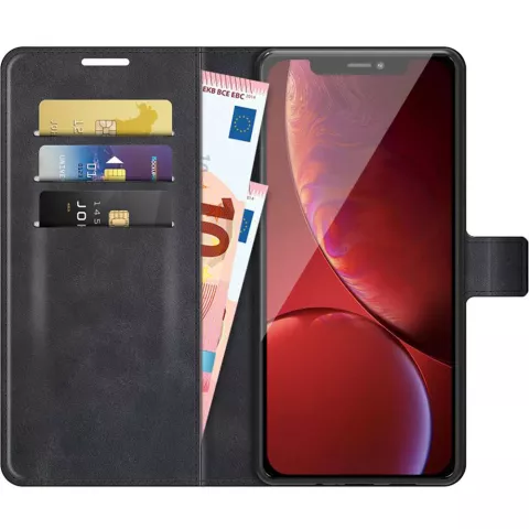 Just in Case TPU Wallet Case &Eacute;tui magn&eacute;tique compatible avec iPhone 13 Pro Max - noir