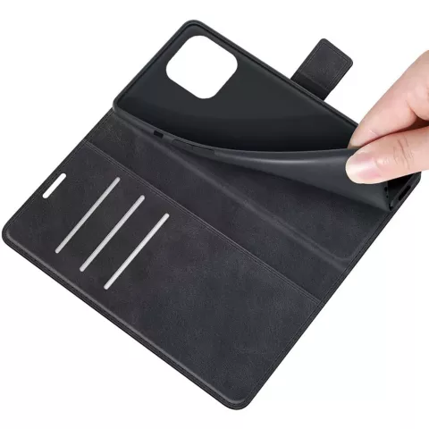 Just in Case TPU Wallet Case &Eacute;tui magn&eacute;tique compatible avec iPhone 13 Pro Max - noir