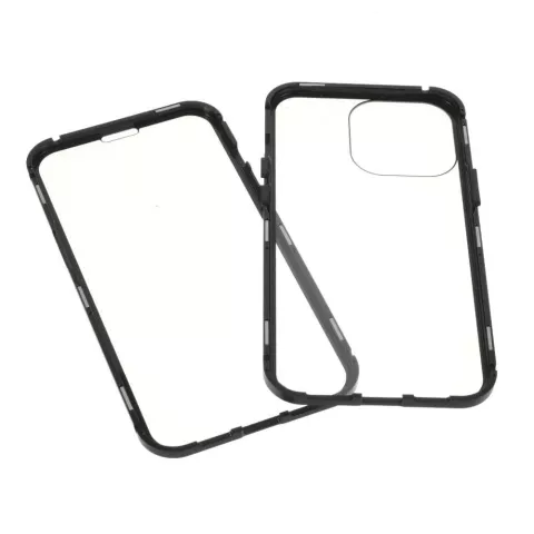 Just in Case Coque magn&eacute;tique en verre tremp&eacute; compatible avec iPhone 13 Pro Max