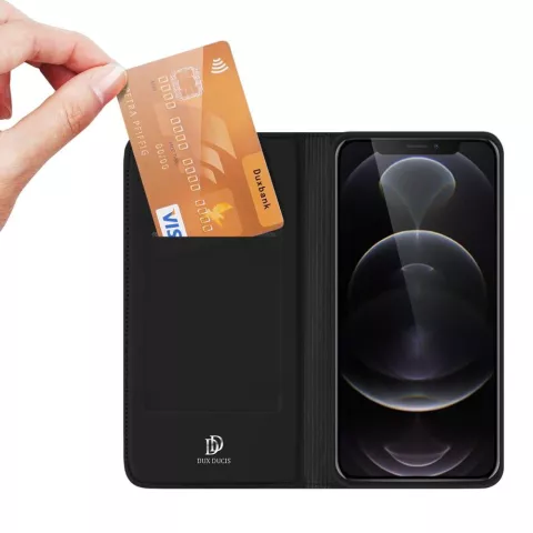 &Eacute;tui DUX DUCIS Wallet Case Slimline pour iPhone 13 Pro - noir