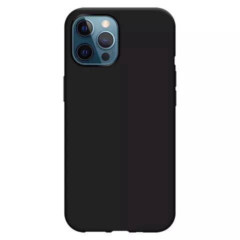 Just in Case Coque en TPU souple compatible avec iPhone 12 Pro Max - noir