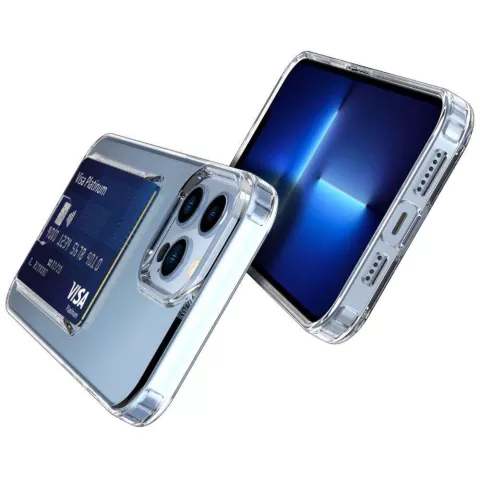 Just in Case &Eacute;tui porte-cartes en TPU souple pour iPhone 13 Pro Max - transparent