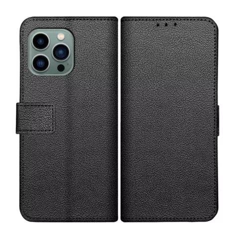 &Eacute;tui portefeuille Just in Case compatible avec iPhone 14 Pro Max - noir