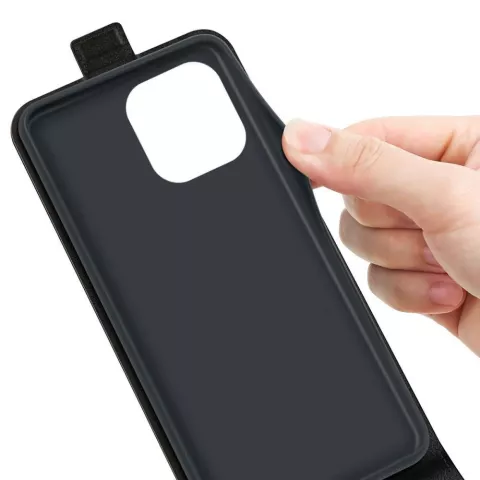 &Eacute;tui &agrave; rabat vertical Just in Case pour iPhone 14 Pro - noir