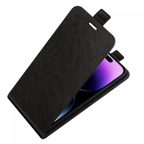 &Eacute;tui &agrave; rabat vertical Just in Case pour iPhone 14 Pro Max - noir