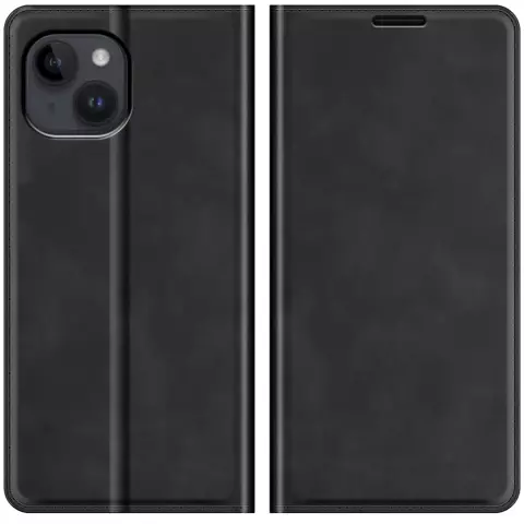 Just in Case Wallet Case &Eacute;tui magn&eacute;tique compatible avec iPhone 14 Plus - noir