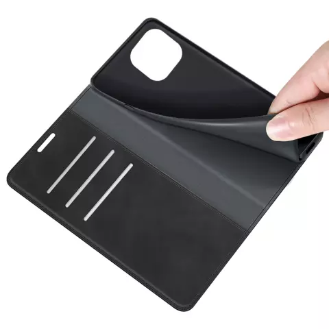 Just in Case Wallet Case &Eacute;tui magn&eacute;tique compatible avec iPhone 14 Plus - noir
