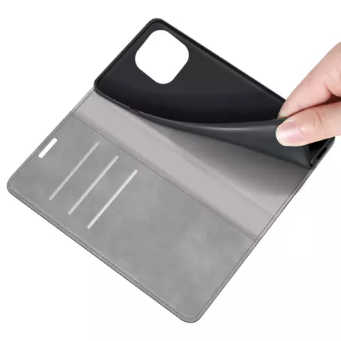 Just in Case Wallet Case Coque magn&eacute;tique pour iPhone 14 Plus - gris