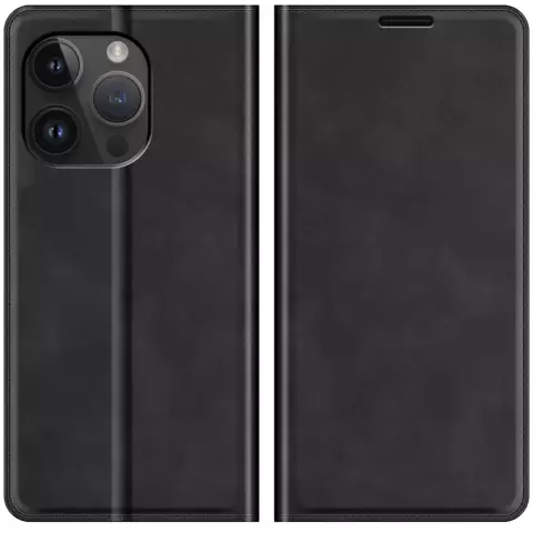 Just in Case Wallet Case &Eacute;tui magn&eacute;tique compatible avec iPhone 14 Pro Max - noir