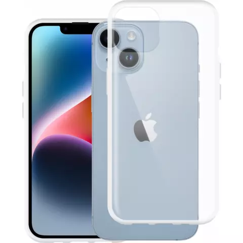 Just in Case Coque en TPU souple compatible avec iPhone 14 - transparente