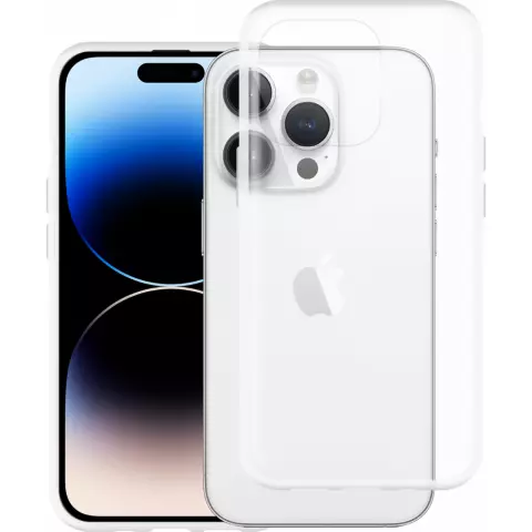 Just in Case Soft TPU Case compatible avec iPhone 14 Pro - transparent