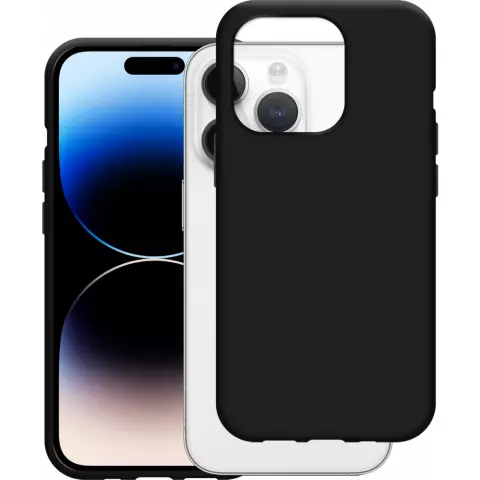 Just in Case Soft TPU Case compatible avec iPhone 14 Pro - noir