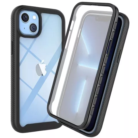 Just in Case 360 Full Cover Defense Case compatible avec iPhone 14 - noir