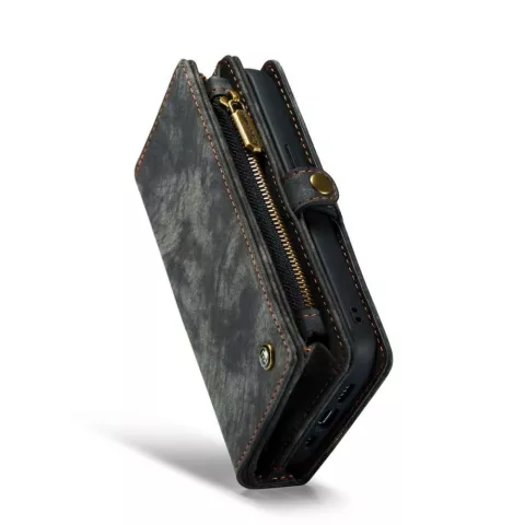 &Eacute;tui portefeuille Caseme Vintage pour iPhone 14 Pro Max - noir