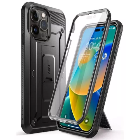 Supcase Unicorn Beetle Belt Clip &eacute;tui compatible avec iPhone 14 Pro - noir