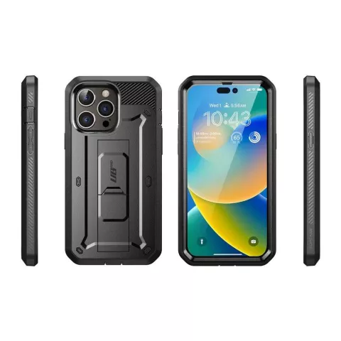 Supcase Unicorn Beetle Belt Clip &eacute;tui compatible avec iPhone 14 Pro - noir