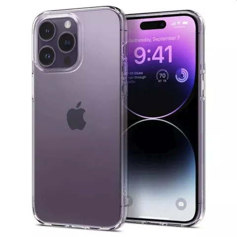 Spigen Liquid Crystal Case compatible avec iPhone 14 Pro - Cristal transparent