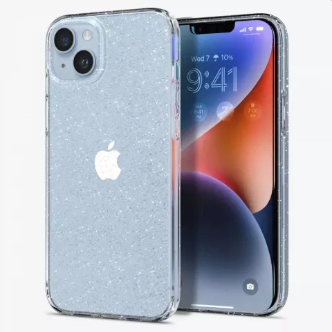 Spigen Liquid Crystal Glitter Case compatible avec iPhone 14 Plus - transparent