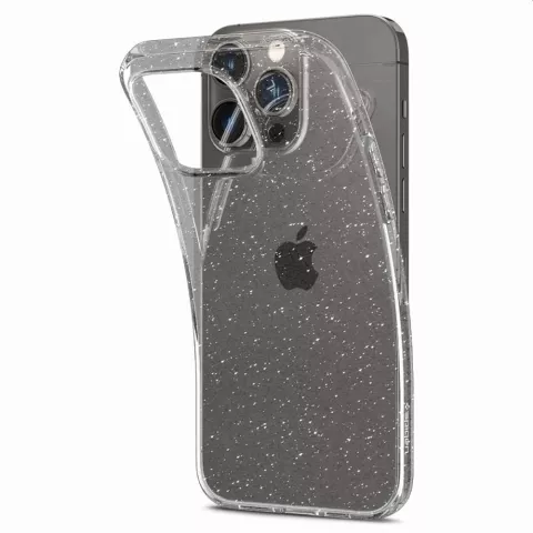 Coque Spigen Liquid Crystal Glitter pour iPhone 14 Pro Max - transparente