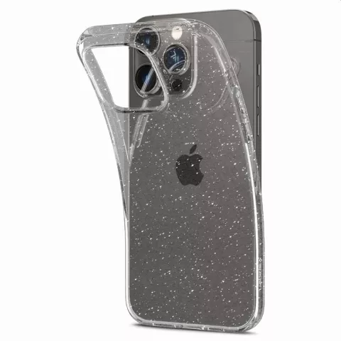 Spigen Liquid Crystal Glitter Case compatible avec iPhone 14 Pro Max - transparent