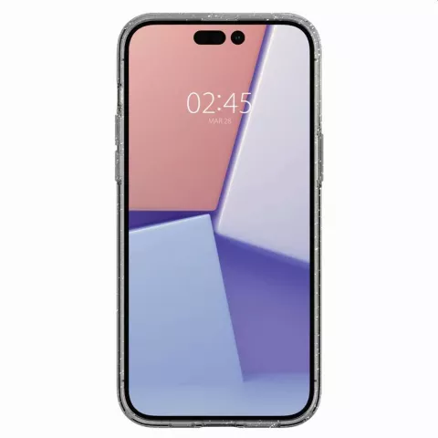 Spigen Liquid Crystal Glitter Case compatible avec iPhone 14 Pro Max - transparent