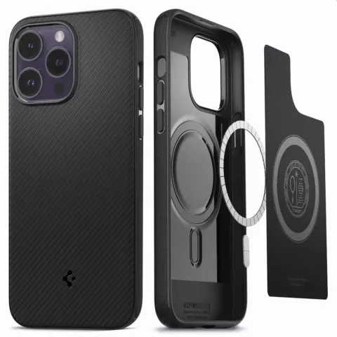 Coque Spigen Mag Armor Case compatible avec iPhone 14 Pro - noir Magfit