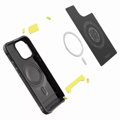 Coque Spigen Rugged Armor Mag Case pour iPhone 14 Pro - noire Magfit
