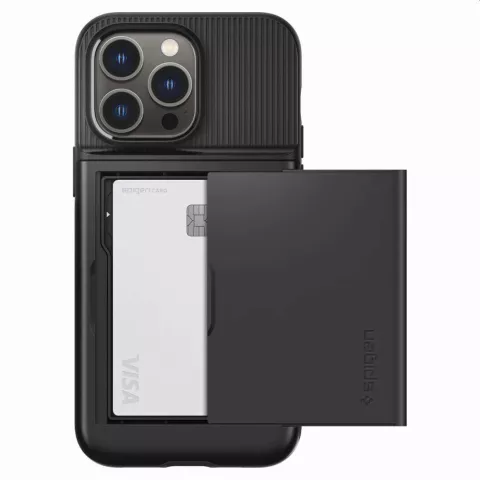 Coque Spigen Slim Armor Cardslot Case pour iPhone 14 Pro Max - noire