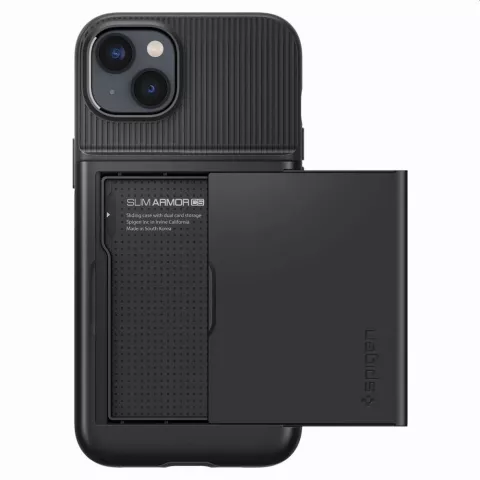 Coque Spigen Slim Armor Cardslot Case pour iPhone 14 Plus - noire