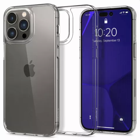 Spigen Air Skin Hybrid Case compatible avec iPhone 14 Pro Max - Cristal transparent
