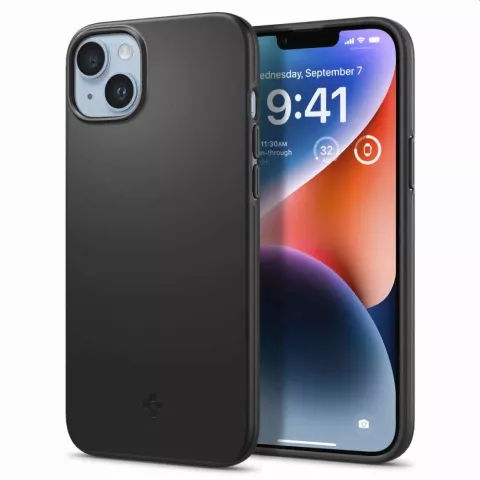 Spigen Thin Fit Case compatible avec iPhone 14 Plus - noir