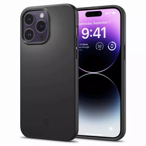 Spigen Thin Fit Case compatible avec iPhone 14 Pro Max - noir