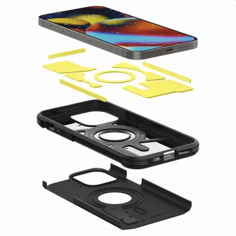 Coque Spigen Tough Armor Mag Case compatible avec iPhone 14 Pro - noir