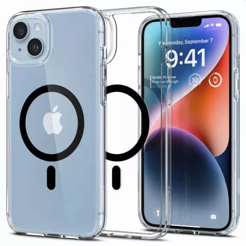 Spigen Ultra Hybrid Mag Case compatible avec iPhone 14 - noir Magfit