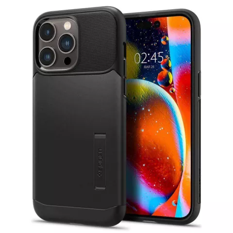 Coque Spigen Slim Armor Case compatible avec iPhone 14 Pro Max - noir