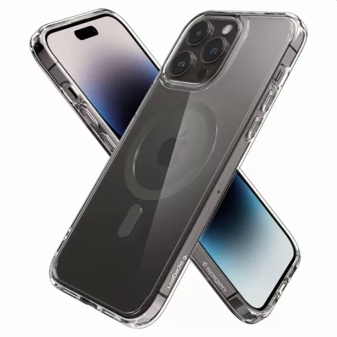 Coque Spigen Ultra Hybrid Mag Case pour iPhone 14 Pro - Graphite